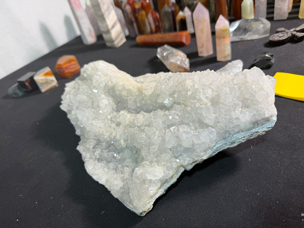 Large Blue Chalcedony Druzy Quartz Specimen | 6.5 lb